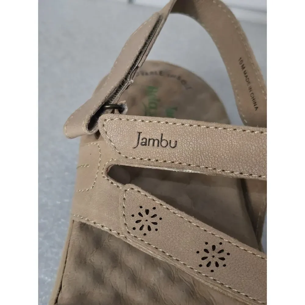 Jambu Ruby Sandal Women's Sandal Light Tan Size 10 EXCELLENT Pre-loved Condition